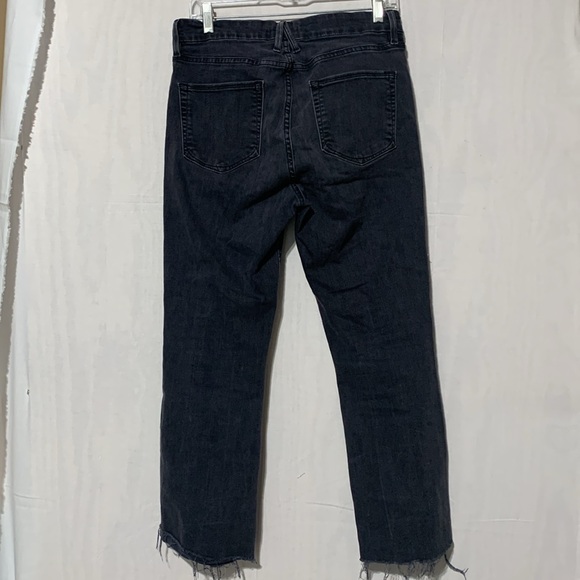 Good American Cropped Raw Hem Boot Jeans - Picture 5 of 9
